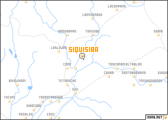 map of Siquisiba