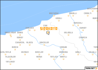map of Sırakaya