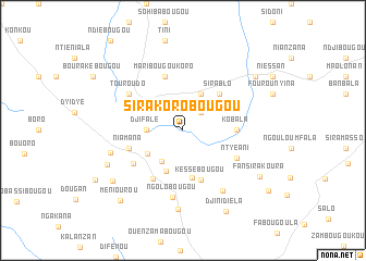 map of Sirakorobougou