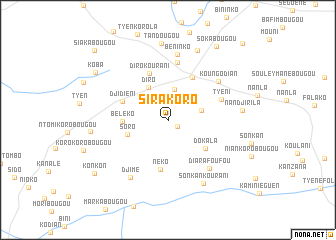 map of Sirakoro