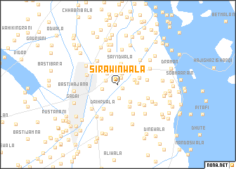 map of Sirāwīnwāla