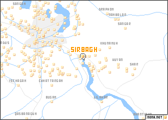 map of Sirbāgh