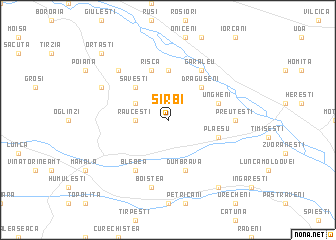 map of Sîrbi