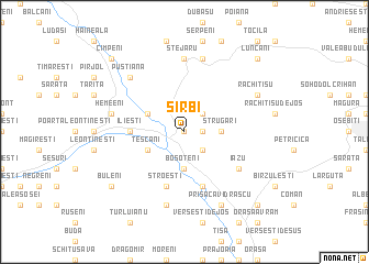map of Sîrbi