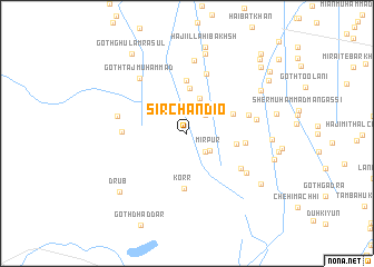 map of Sīr Chāndio