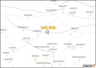 map of Sîrcova