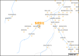 map of Sireix