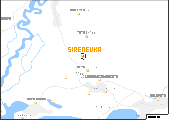 map of Sirenevka