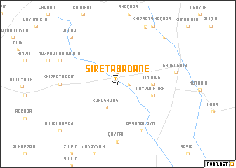 map of Siret Abadane