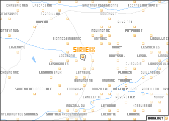map of Sirieix