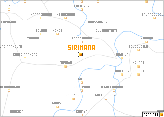 map of Sirimana