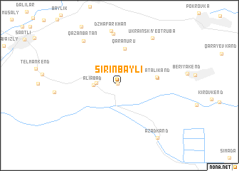 map of Şirinbǝyli