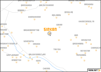 map of Sīrkan