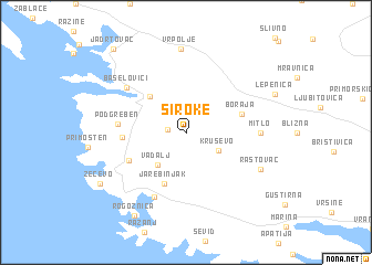 map of Široke