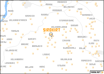 map of Široki Rt