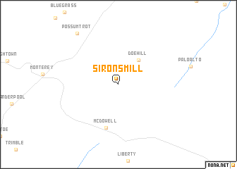 map of Sirons Mill