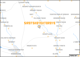 map of Sirotskoye Vtoroye