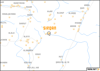 map of Sīrqān