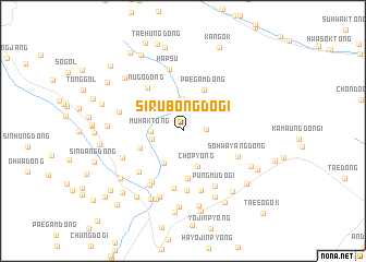 map of Sirubongdŏgi