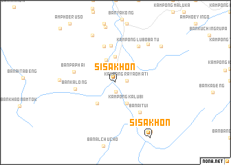 map of Si Sakhon