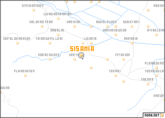 map of Sisamía