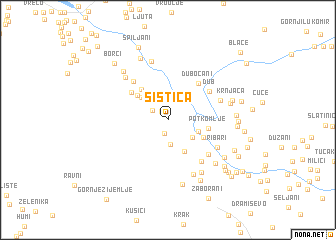 map of Šištica