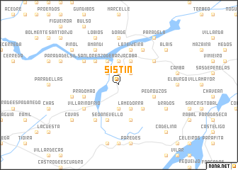 map of Sistín