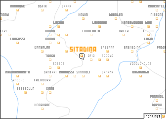 map of Sitadina