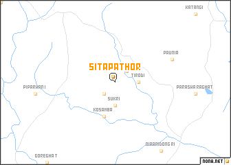 map of Sītāpathor