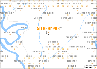 map of Sitārāmpur