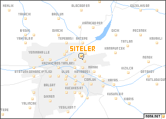 map of Siteler