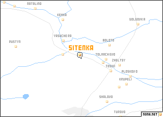 map of Sitenka