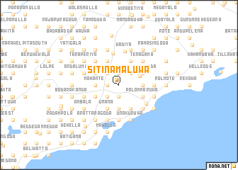 map of Sitinamaluwa