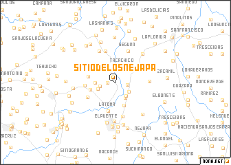 map of Sitio de Los Nejapa