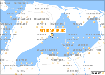 map of Sitio de Mejía