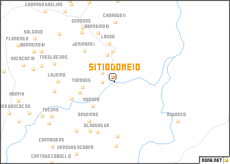 map of Sítio do Meio