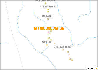 map of Sítio Ouro Verde