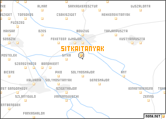 map of Sitkaitanyák