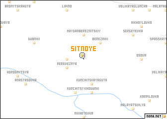 map of Sitnoye
