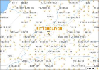 map of Sitt Ghāliyah