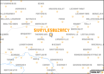 map of Sivry-lès-Buzancy