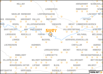 map of Sivry