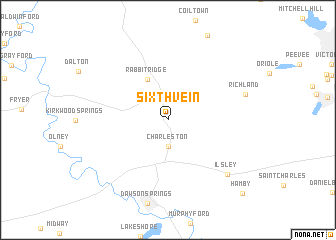 map of Sixth Vein