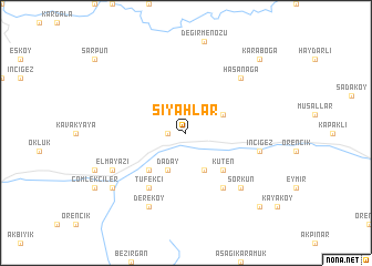 map of Siyahlar