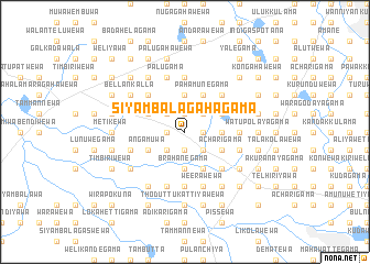 map of Siyambalagahagama