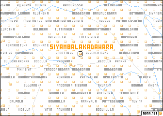 map of Siyambalakadawara
