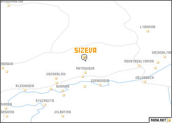 map of Sizëva