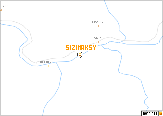 map of Sizim-Aksy