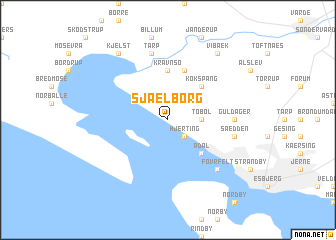 map of Sjælborg
