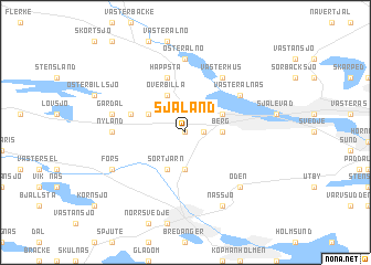 map of Själand